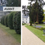 Avant / Après transformation allée